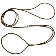 Udstillingsline Nylon rund 3 mm med svirvel Brun